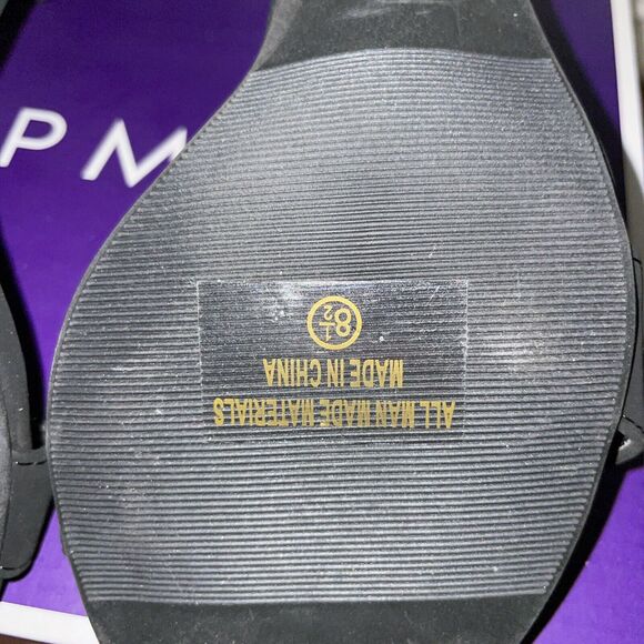 Top Moda Hannah Chunky Heel Sandal Black Size 8.5 - Picture 10 of 13